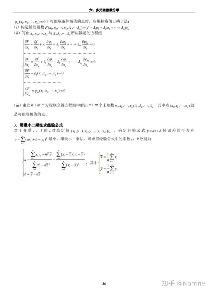 多元函数微分学